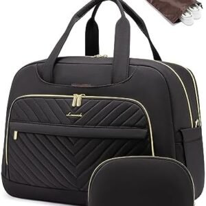 LOVEVOOK Travel Duffle Bag, Weekender Overnight Bag for Women with Laptop Compartment Travel Bag With Wet Pocket & Shoe Bag Carry On Bag for Airplanes Travel, Business Trips