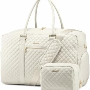 LOVEVOOK Travel Duffle Bag, Weekender Bags for Women with Laptop Compartment, Carry on Overnight Bag, Gym Duffel Bag