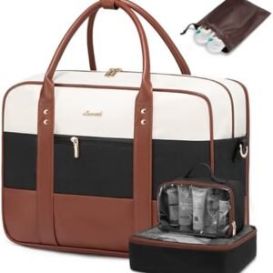 LOVEVOOK Weekender Travel Duffel Bag with Laptop Compartment, Personal Item Duffle Bags for Women, Overnight Bag with Toiletry Bag, Yoga Gym Bag with Wet Pocket, Hospital Bag for Labor and Delivery