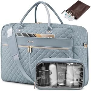 LOVEVOOK Travel Duffle Bag for Women, Weekender Overnight Bag with Laptop Compartment, Carry on Bag for Airplanes with Toiletry Bag, Gym Tote Bag with Wet Pocket, Hospital Bag for Labor and Delivery