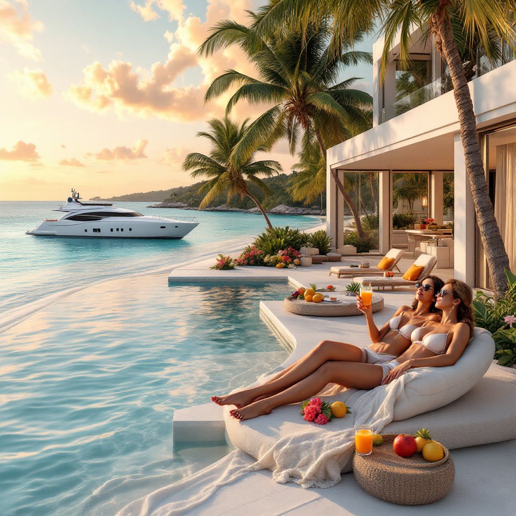Luxury Tropical Beachfront Vacation 2025