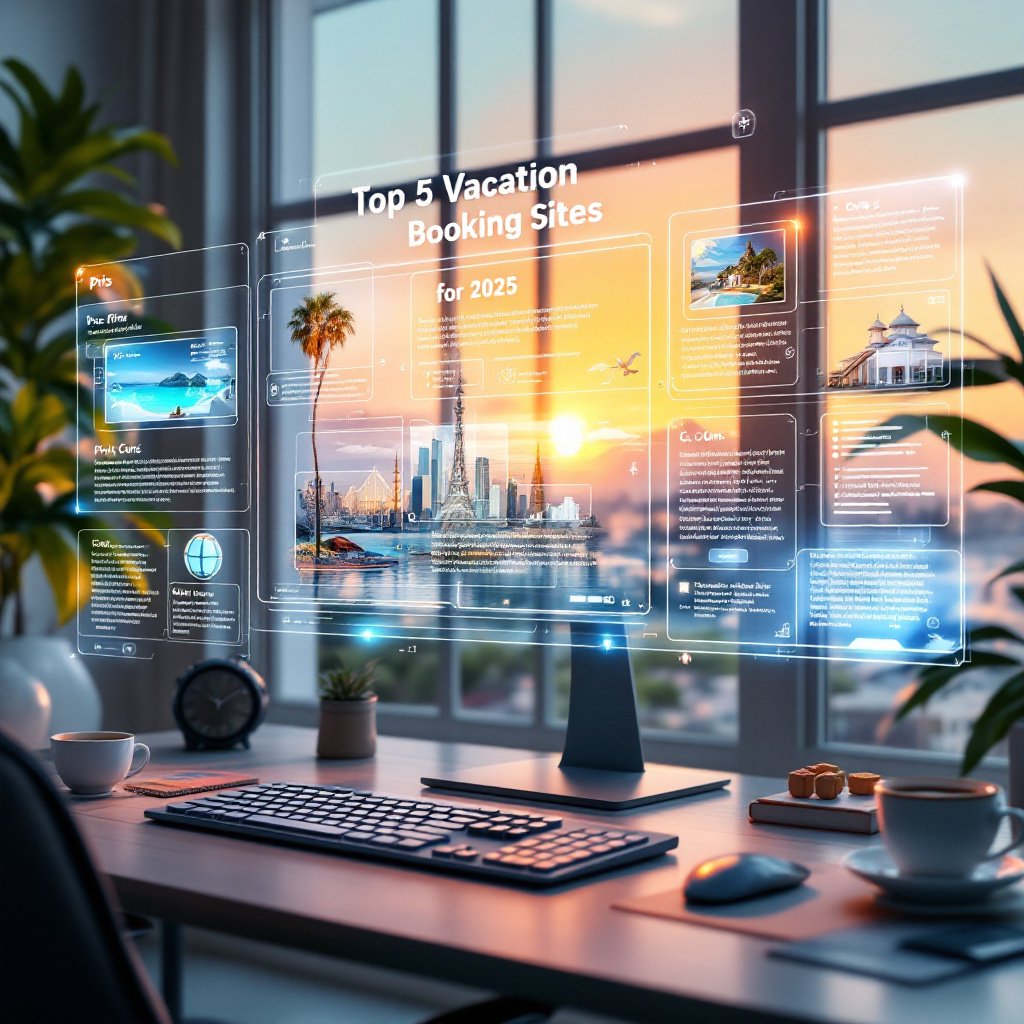 Top 5 Vacation Booking Sites Display