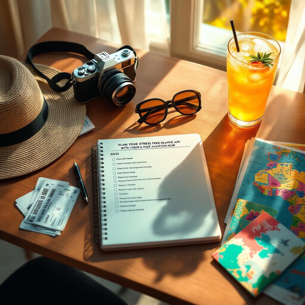 Ultimate Summer Travel Checklist 2025 Flatlay