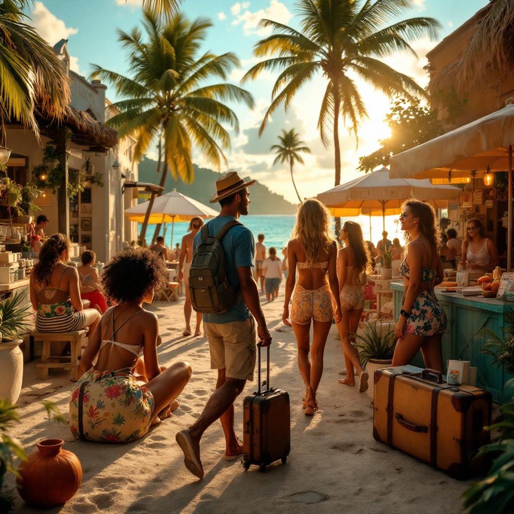 Passport Free Travel Usa Territories Beach Palm Trees